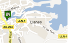 Mapa de Llanes