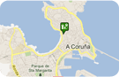 Mapa de A Coruña